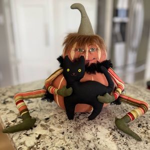 Joe Spencer Gathered Traditions Jared Pumpkin Head.  Halloween.  Like New EC